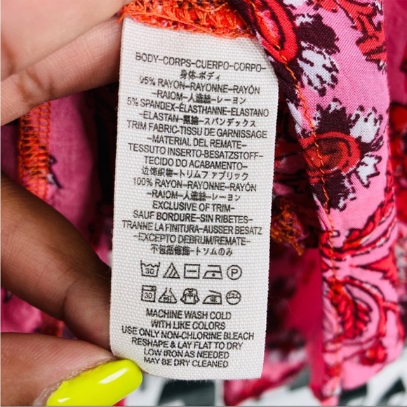 Free People / Paisley Mini Dress (or top) - Picture 5 of 7